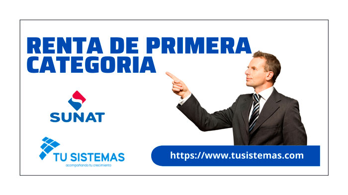 RENTA DE PRIMERA CATEGORIA